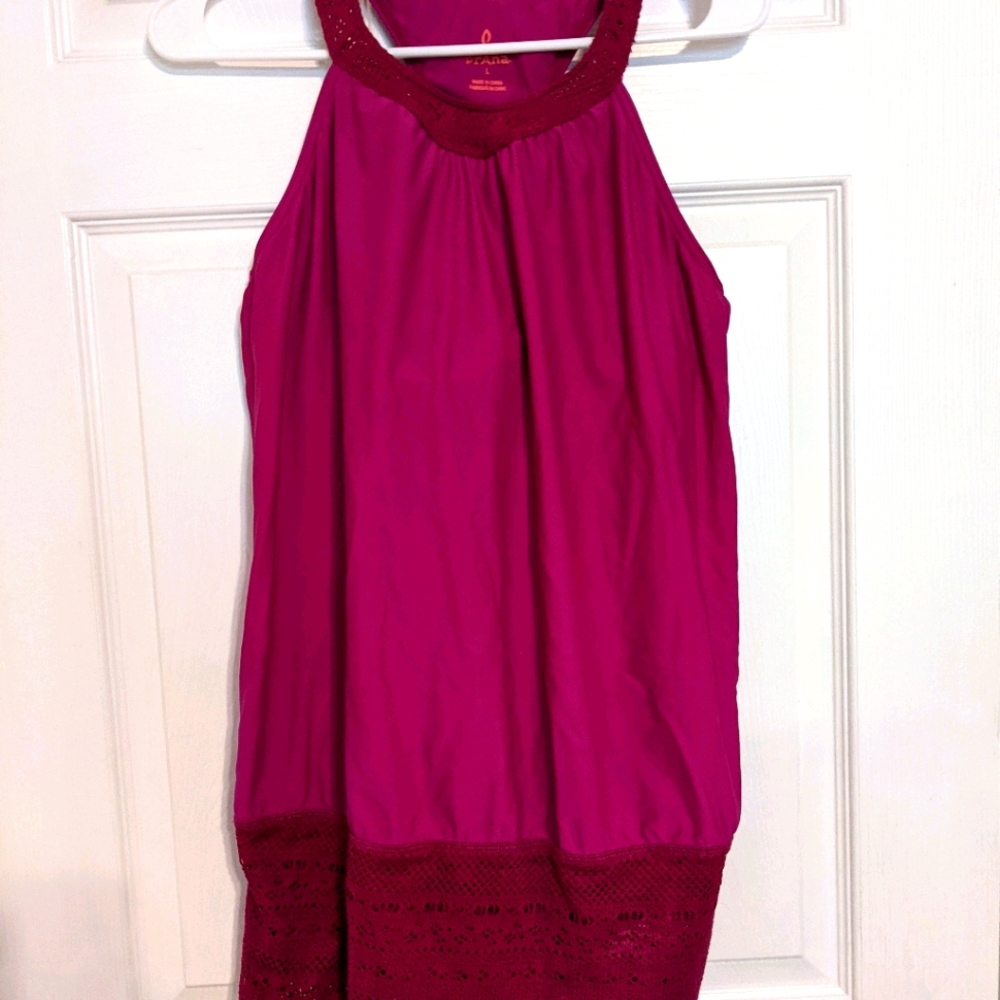 Prana tankini top with lace detail